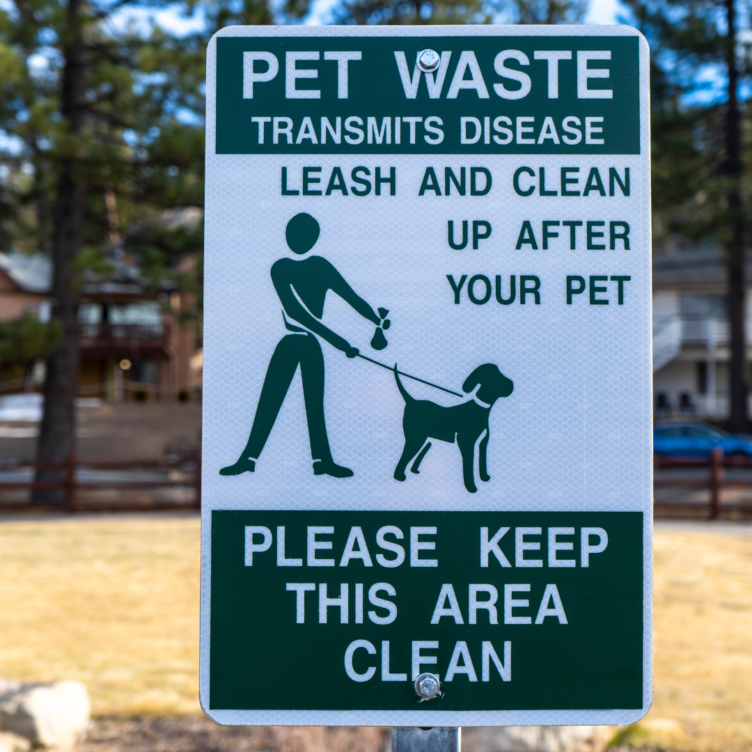 Pet Waste Clean-up sign